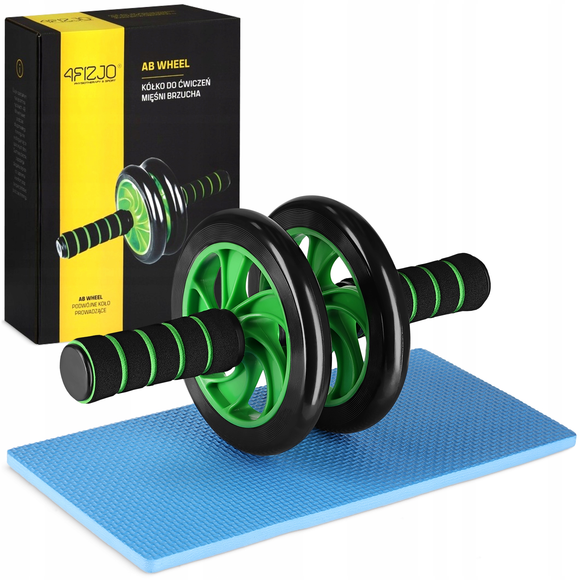 Kółko Roller Do Ćwiczeń Mięśni Brzucha Abs Wheel Rozciąganie Rolowanie-Zdjęcie-0