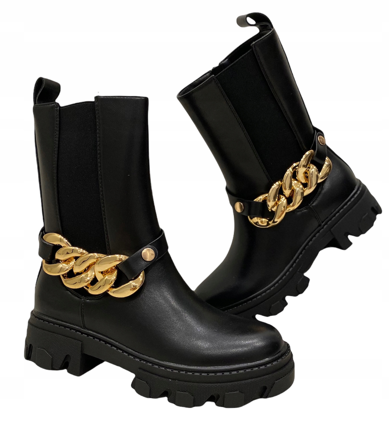 BOTKI TRAPERY SOTTI SNEAKERSY złoty łańcuch 40 Rozmiar 40