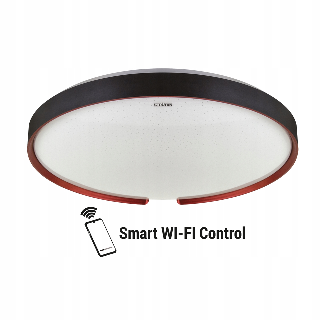 Plafoniera Smart Wi-Fi Led Esperanto C 48W 3000K-4200K-6500K IP44 černá