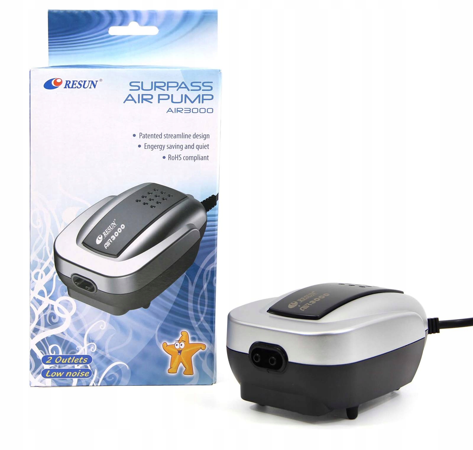 

Resun AIR3000 Napowietrzacz 360l/h Akwarium Do 360