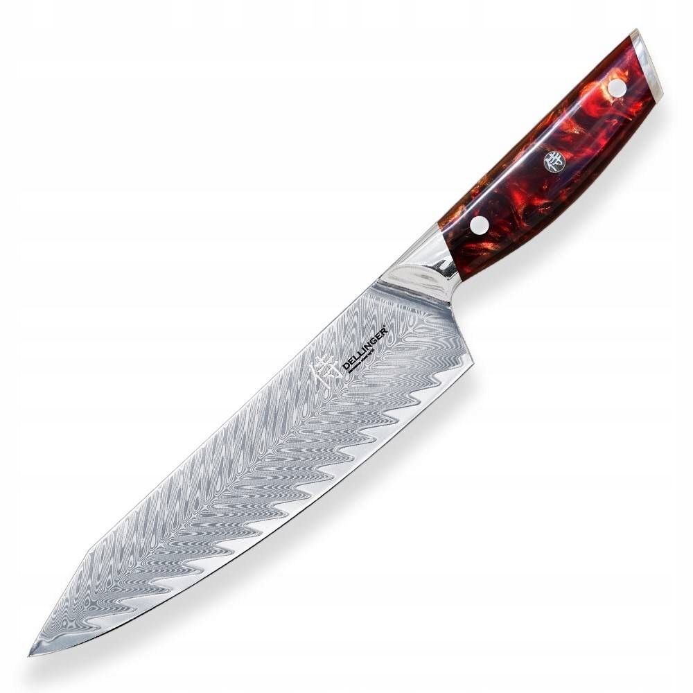 Nôž kiritsuke Dellinger Resin Future 205 mm VG-10 damast 67 vrstiev