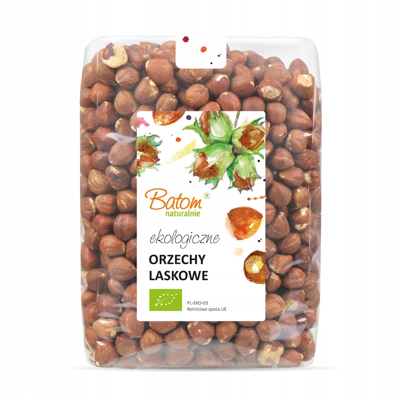 Bio orzechy laskowe ekologiczne 100% bez Gmo 1kg Batom