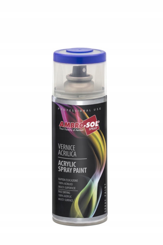 Ambro-Sol uniwersalny lakier akrylowy Czarny Połysk Ral 9005 400ml
