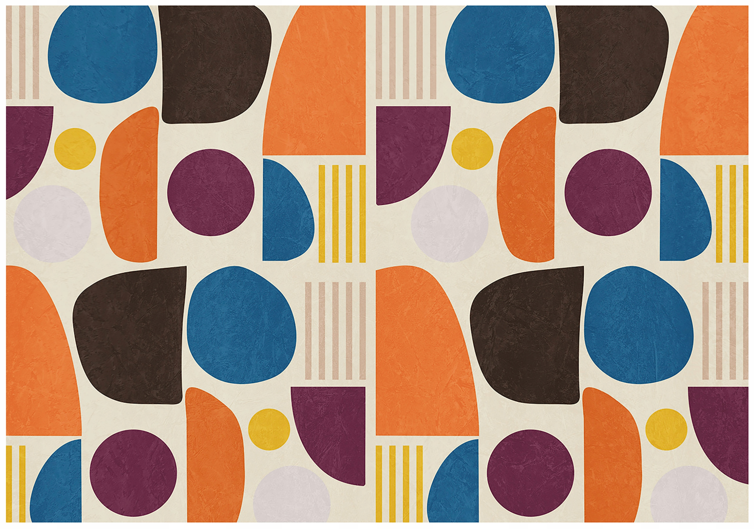 Vinylová Tapeta Na Flizeline Geometrická Abstrakcia Farebná 368x254