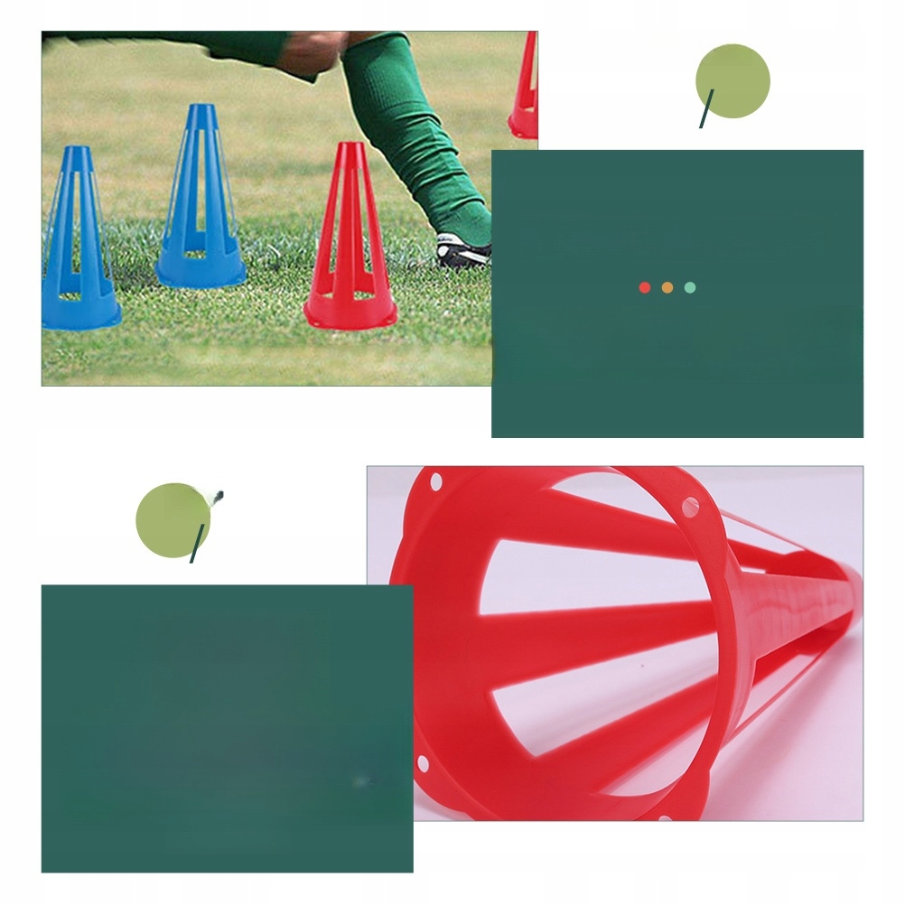 TRENING ELASTYCZNOŚCI PIŁKARSKIEJ PRZESZKODY PACHOŁKI PIŁKARSKIE BRAMKI ŁYŻ Marka bez marki