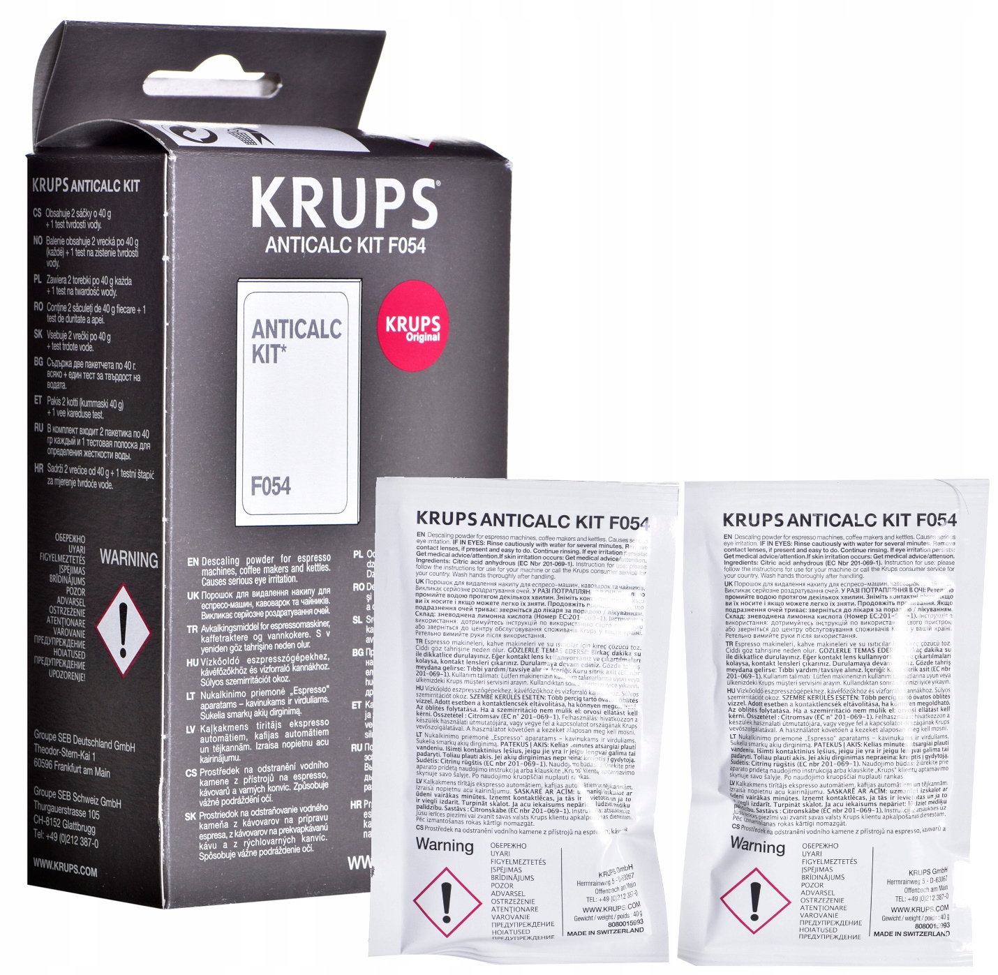 

Odkamieniacz ekspresu Krups F054 2x 40g Test