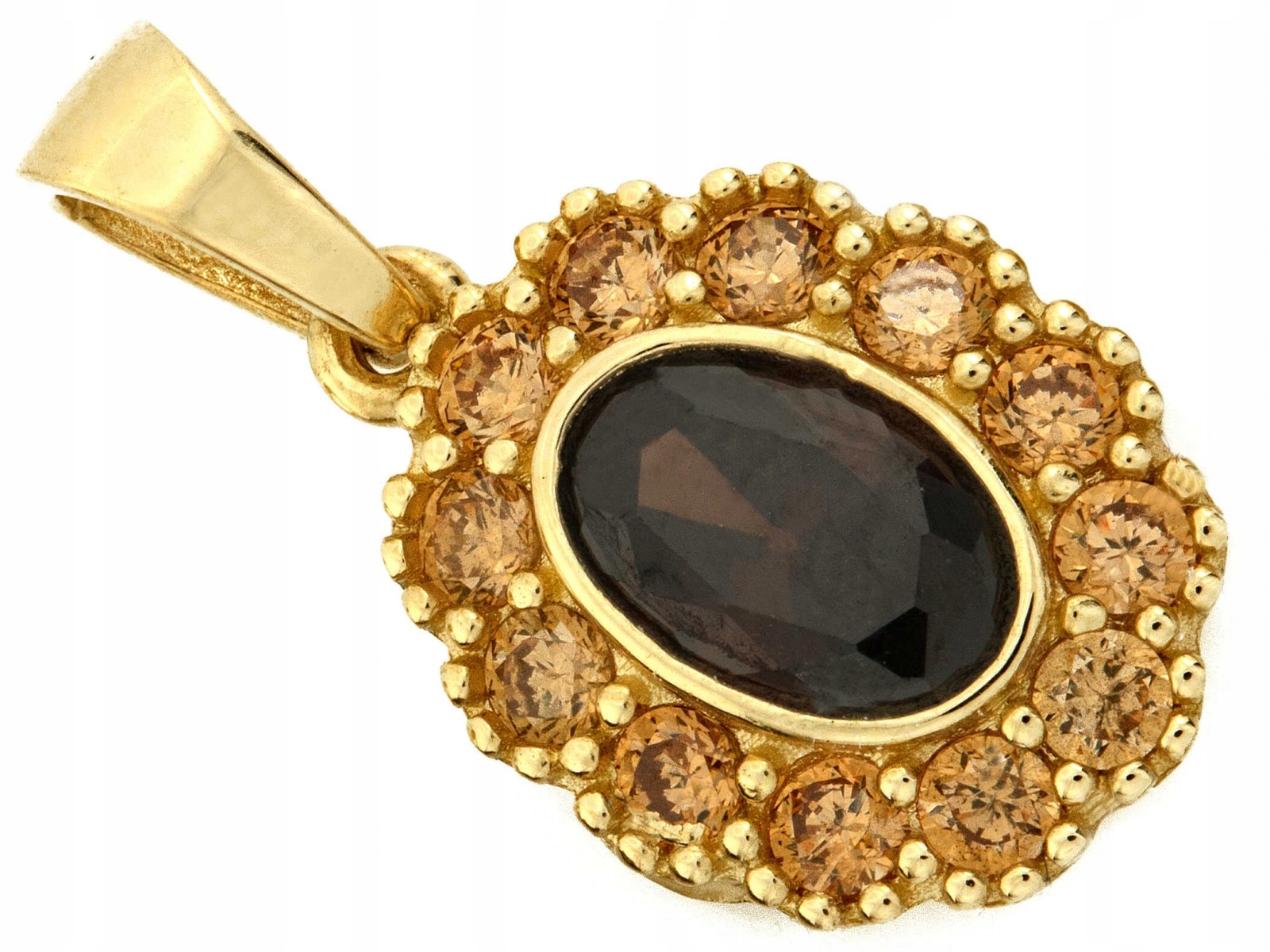 Dámský přívěsek ze zlata 585 s oválem, stylový a elegantní design