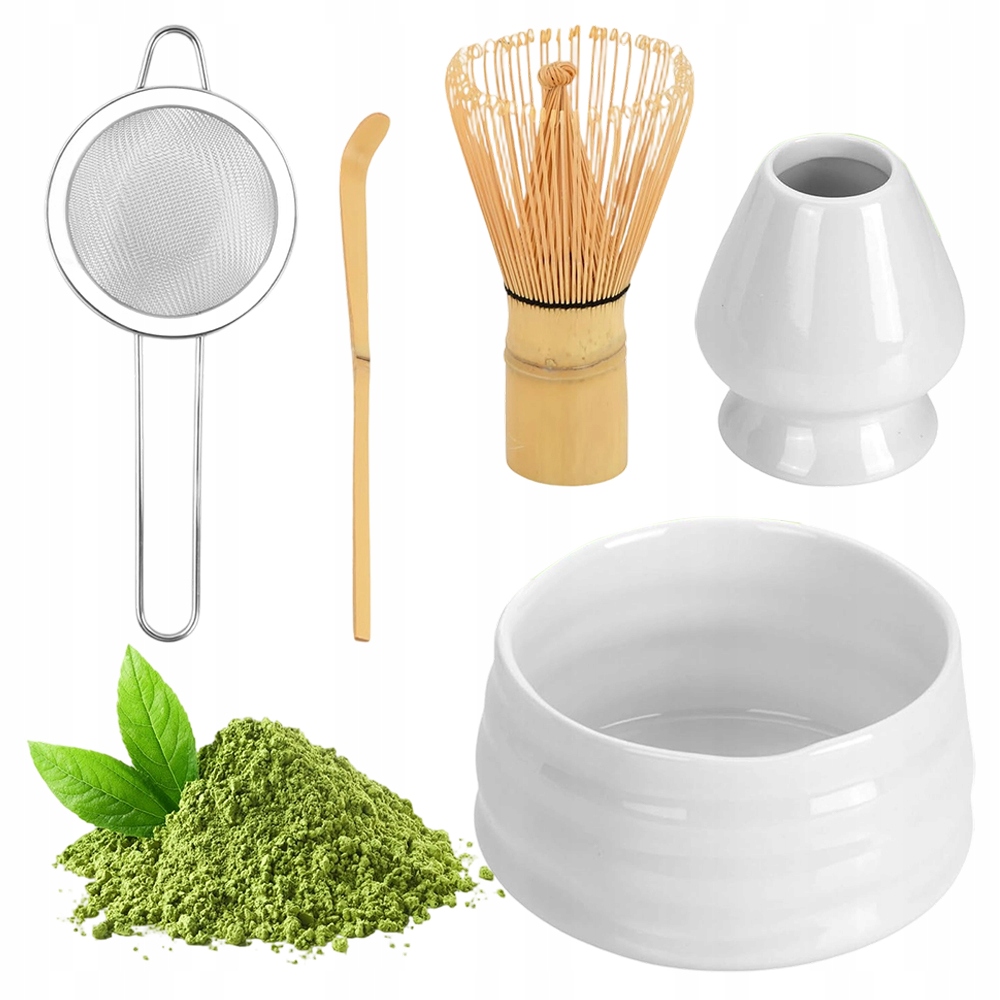 Levně Metla na Matcha, Sada metliček na Matcha, 5dílná keramická sada