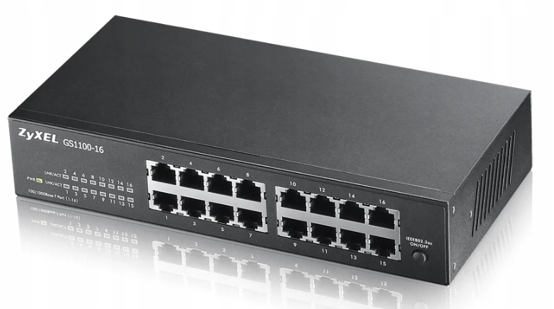 Gigabitový ethernetový prepínač Zyxel GS1100-16-EU0103F