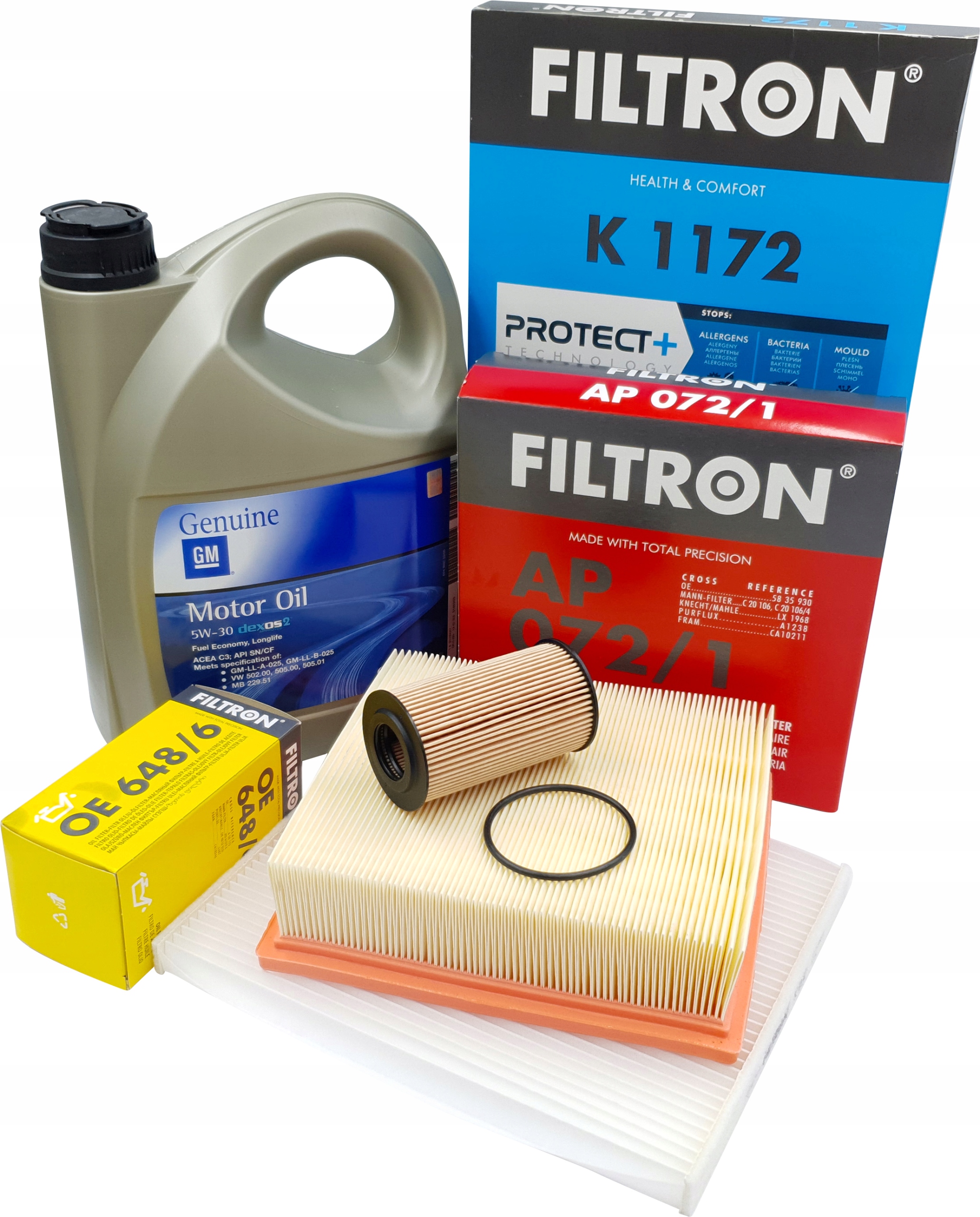 FILTRON ZESTAW FILTRÓW OPEL CORSA D 1.0-1.6 + OLEJ