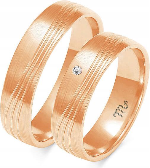 Zlatý snubní prsten jemný 14K 585 r 17 18 19 pár prstenů gravírování