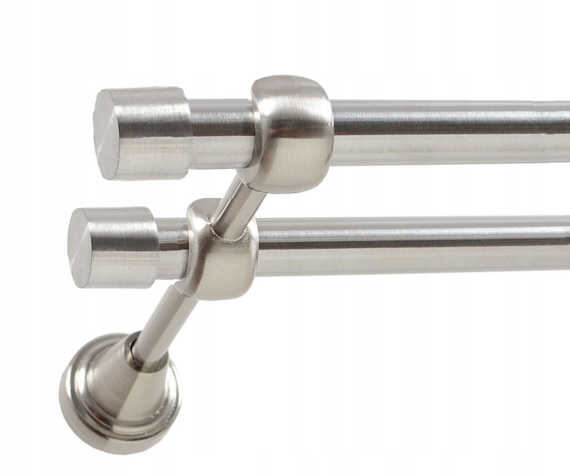 Karnisz Podwójny Metal Efekt Stali 19/19 240 Rodzaj karnisza podwójny