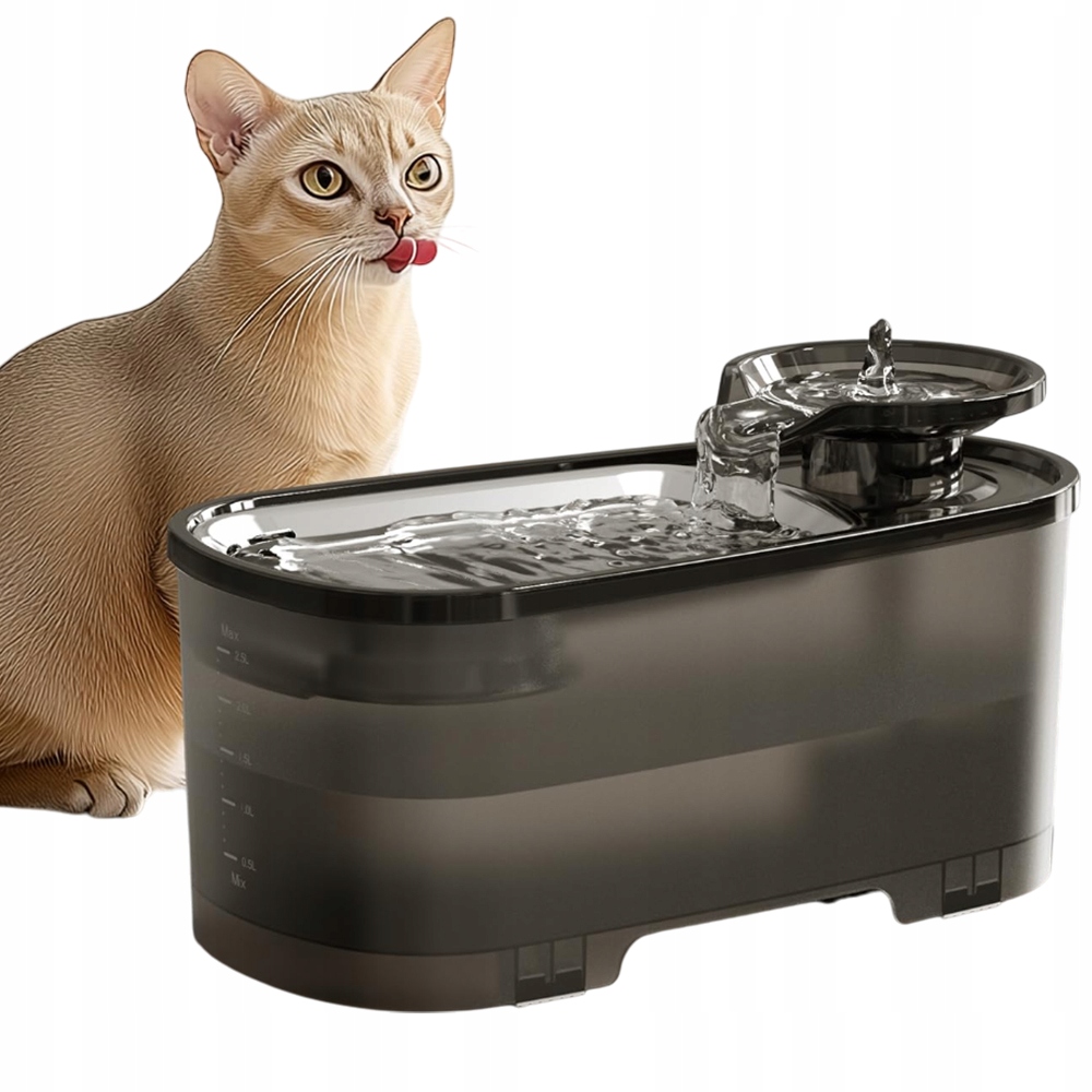 Levně Napáječka Fontána Pro Kočky Psa Miska Automatická Napáječka 2.5L Tichý Filtr