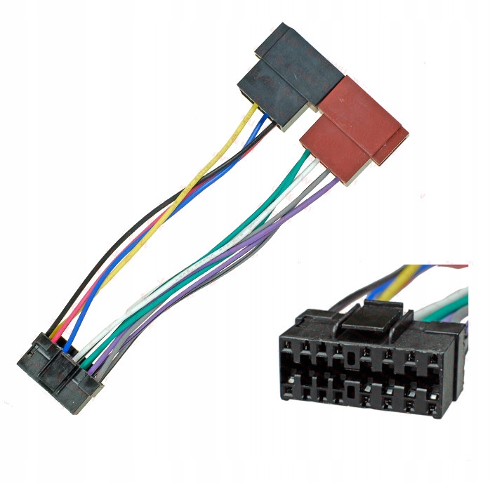 ZŁĄCZE DO RADIO JVC KS-FX 220 ISO (KW) OBUDOWA 16-PIN