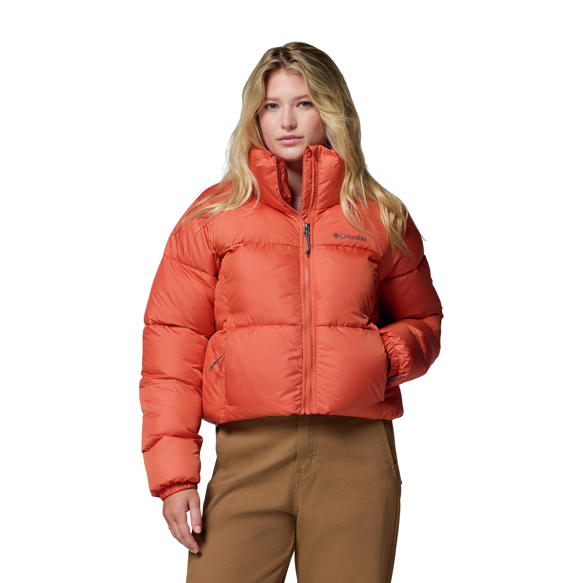 Kurtka ocieplana damska Columbia Puffect II Cropped tuscan