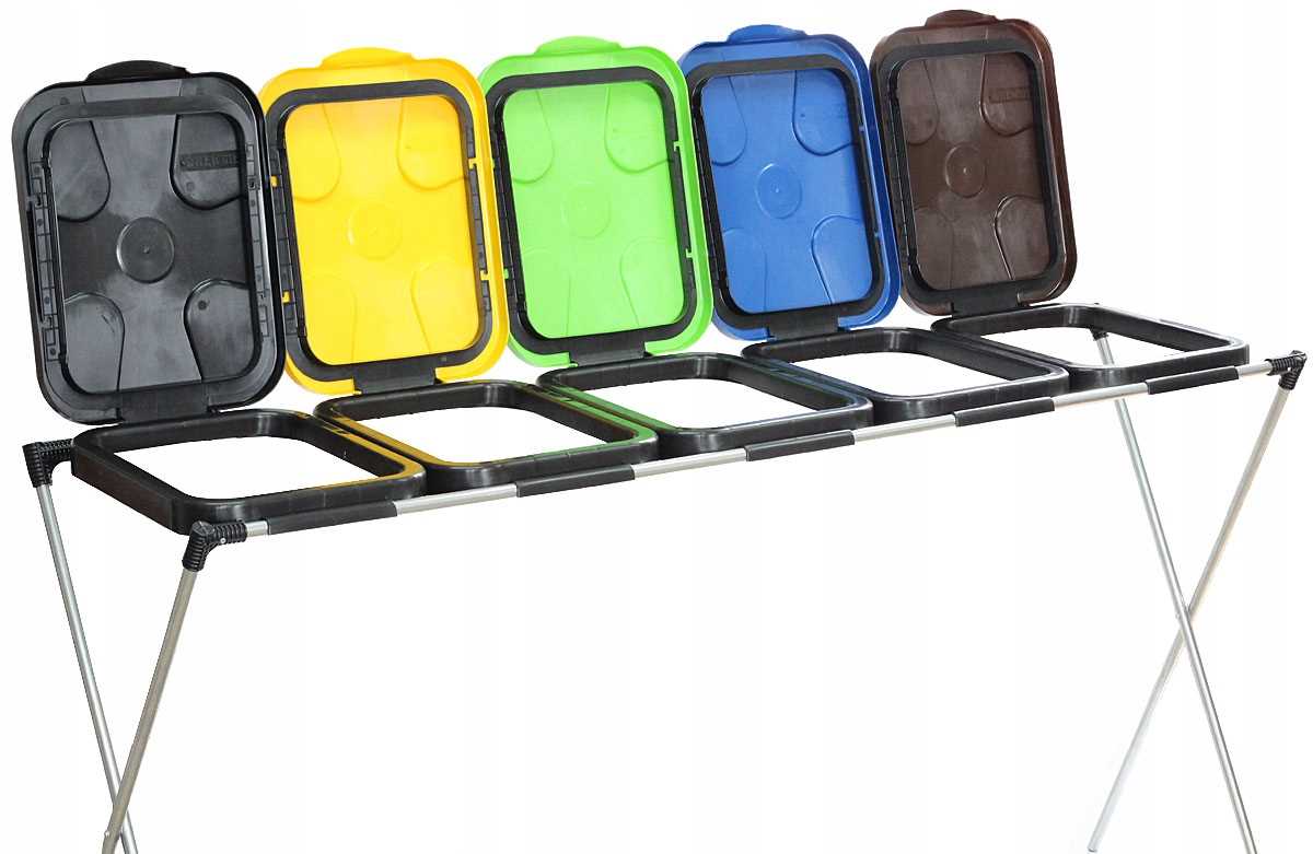 Levně Stojan Na Pytle Na Tříděný Odpad 5-POLOHOVÝ, Silný