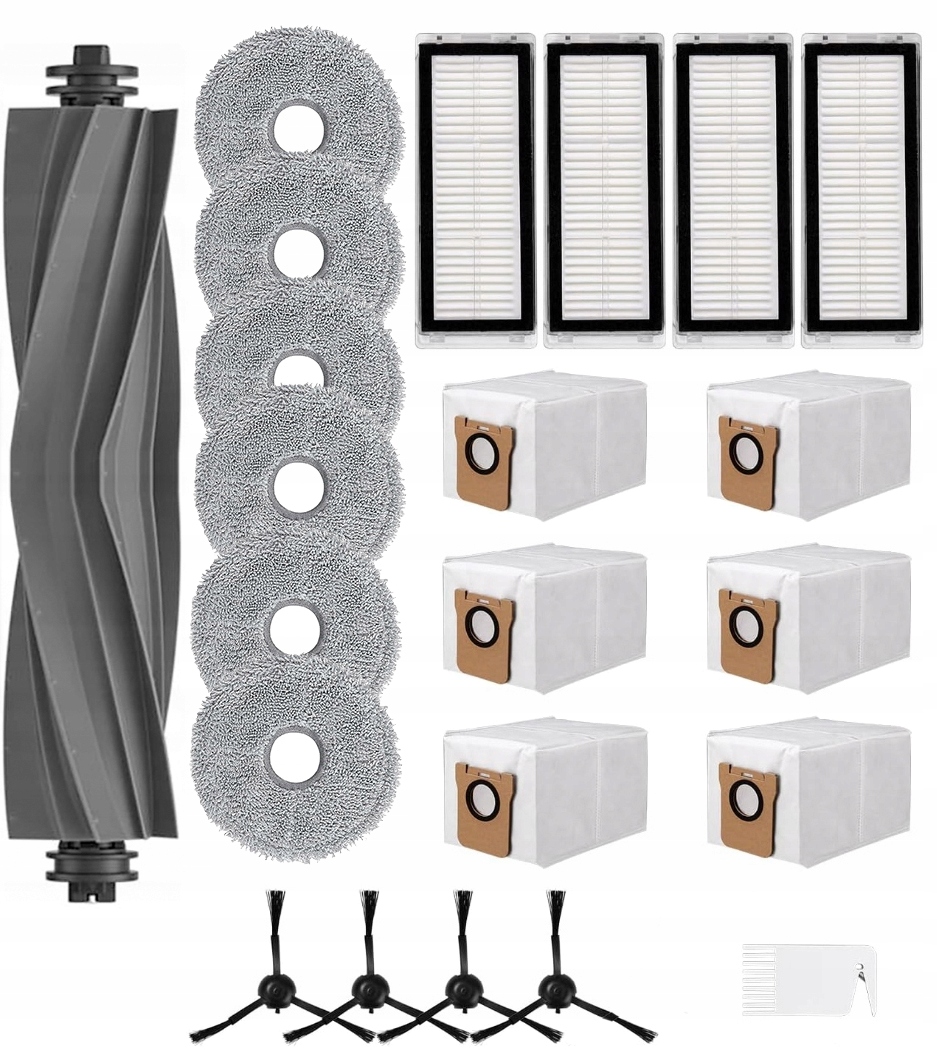 Velká sada příslušenství pro vysavač Dreame L20 sáčky mopy filtry kartáče