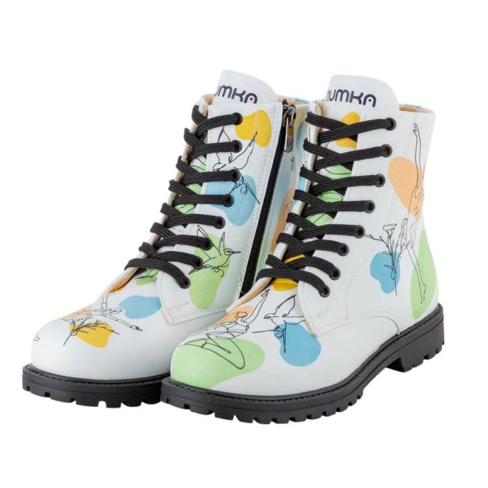 Kotníkové Boty Veganské Traperky Pastelové Tanečnice 38