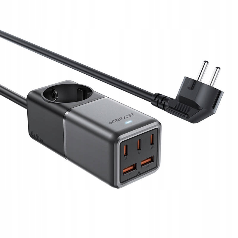 Nabíjačka Z2 GaN 75W Pd 3x Usb-c 2x Usb-a čierno-šedá