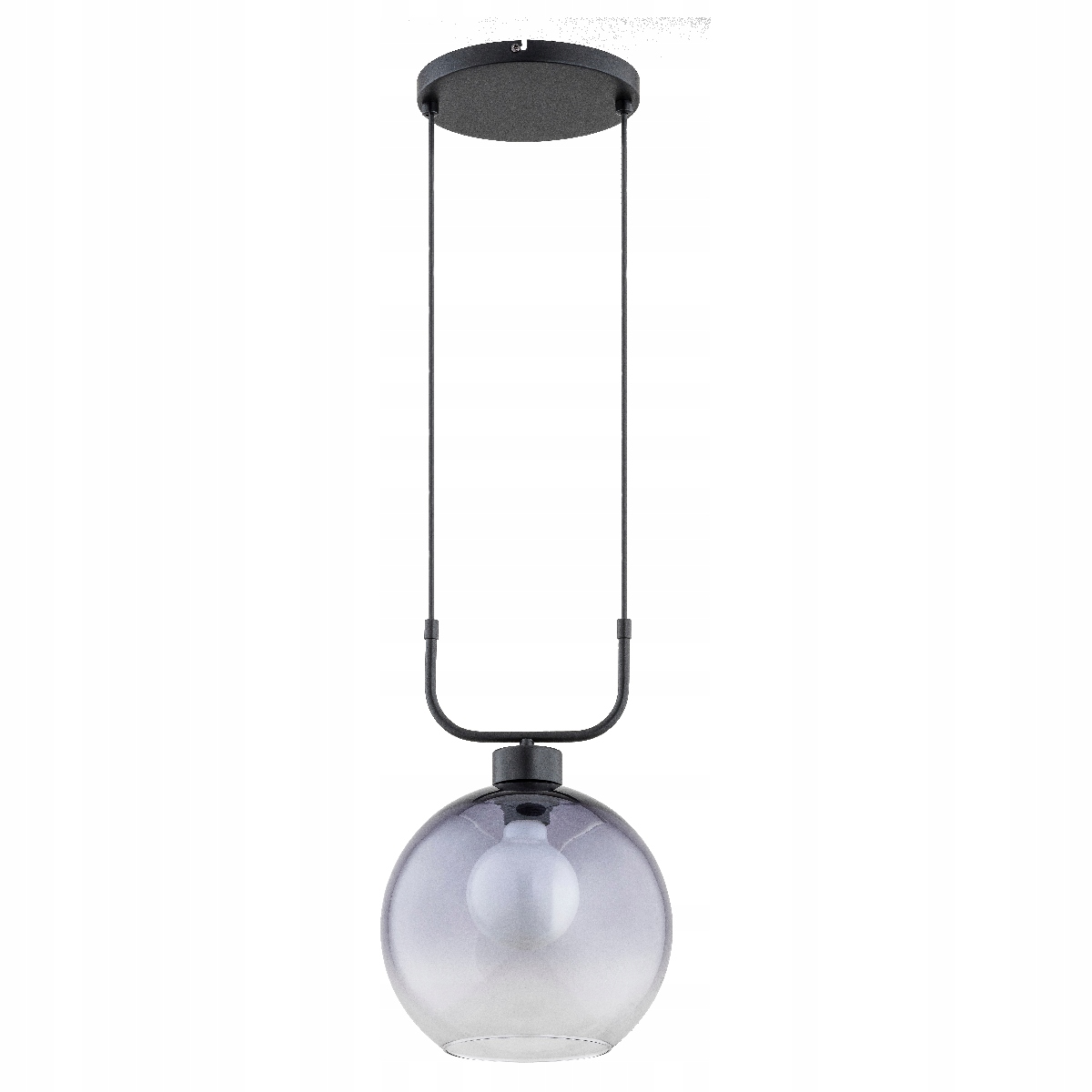 Alfa Dron závěsná lampa černá sklo barvené 1xE27 max 15W IP20