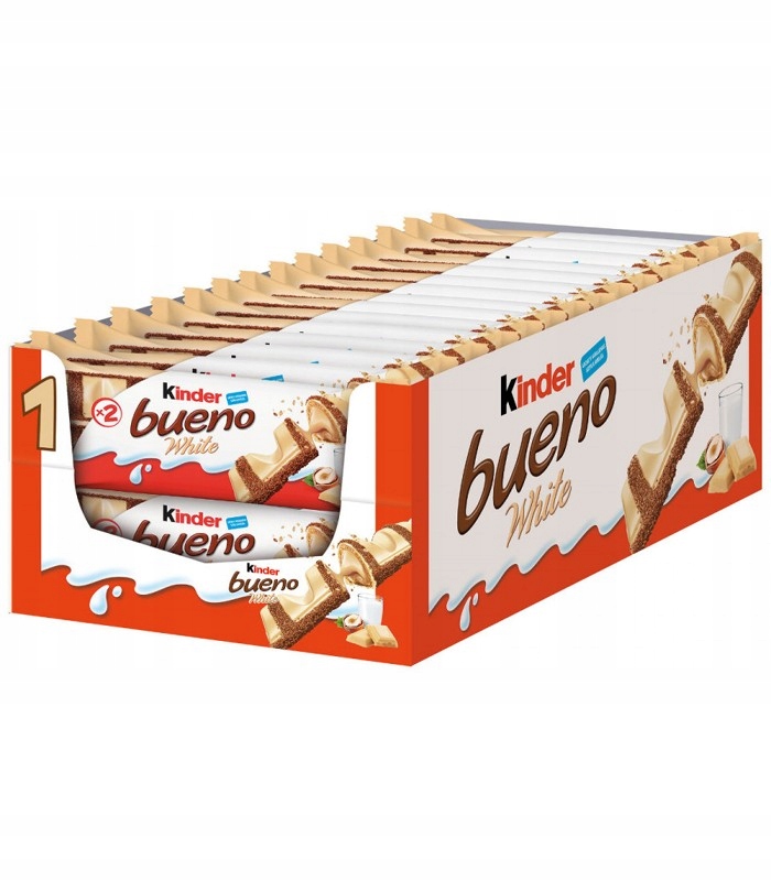Baton Kinder Bueno White 30 X 39g Kartonik Biała Czekolada