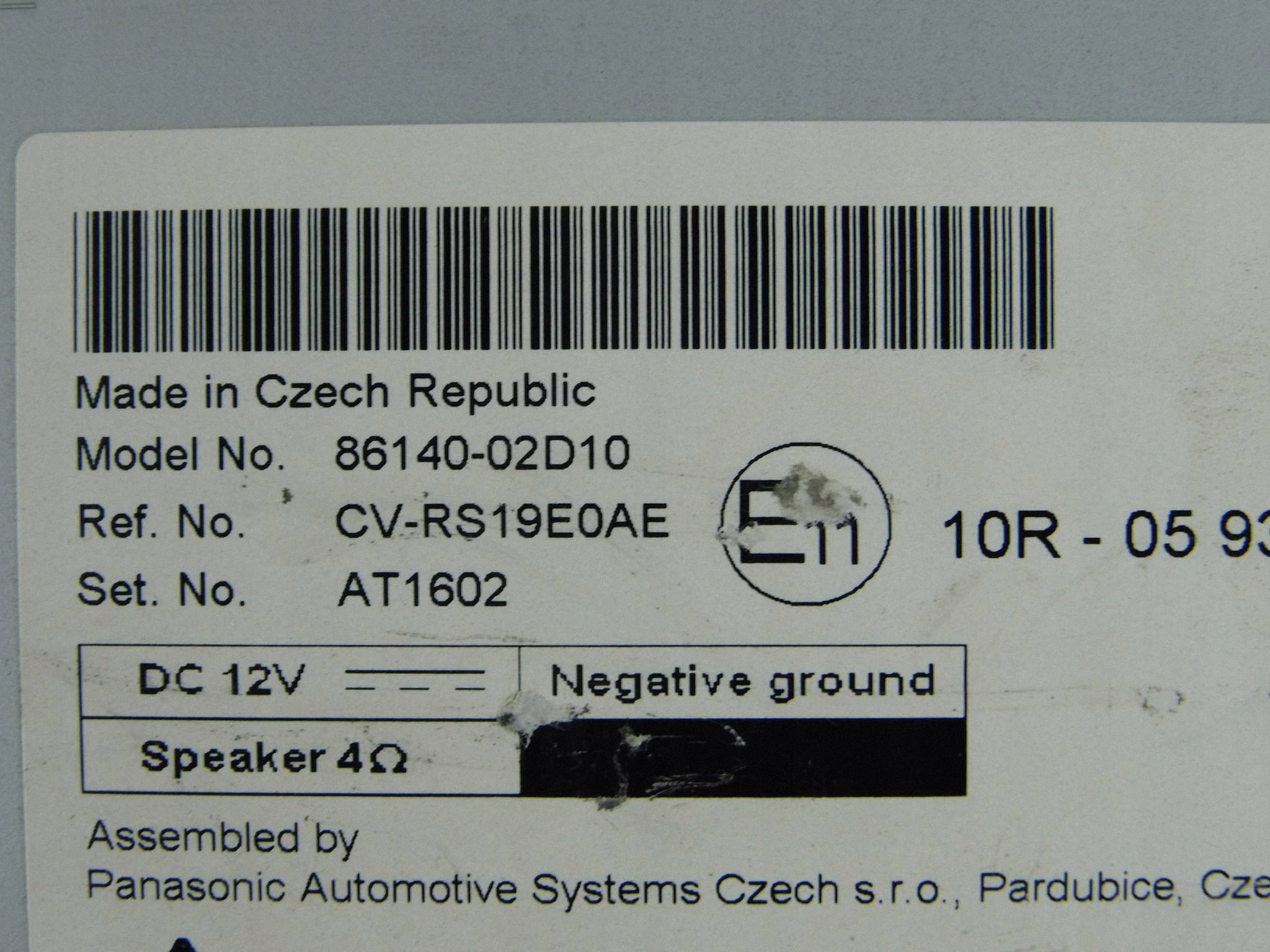 Toyota Corolla E21 radio 86140-02D10 8614002D10