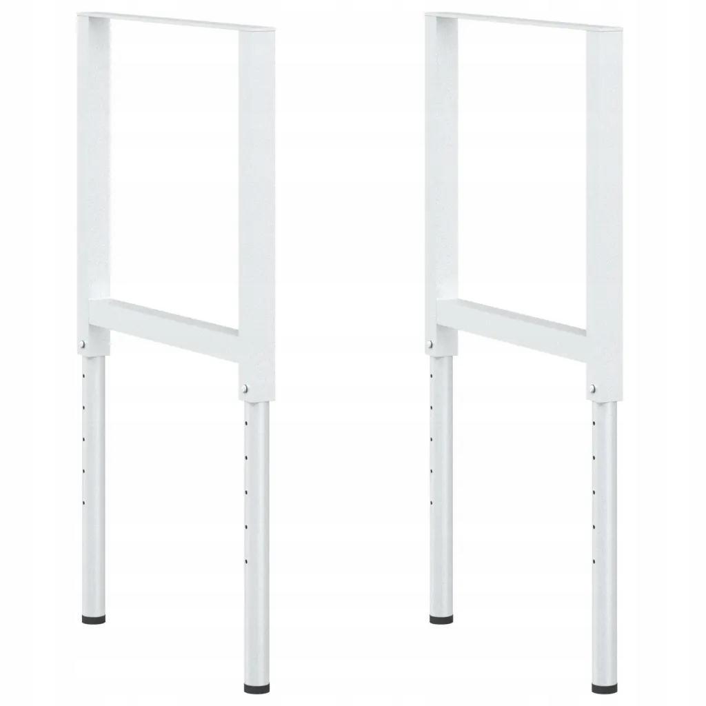 Regulovatelný kovový rám pro pracovní stůl, 55 x (69-95,5) cm, šedý