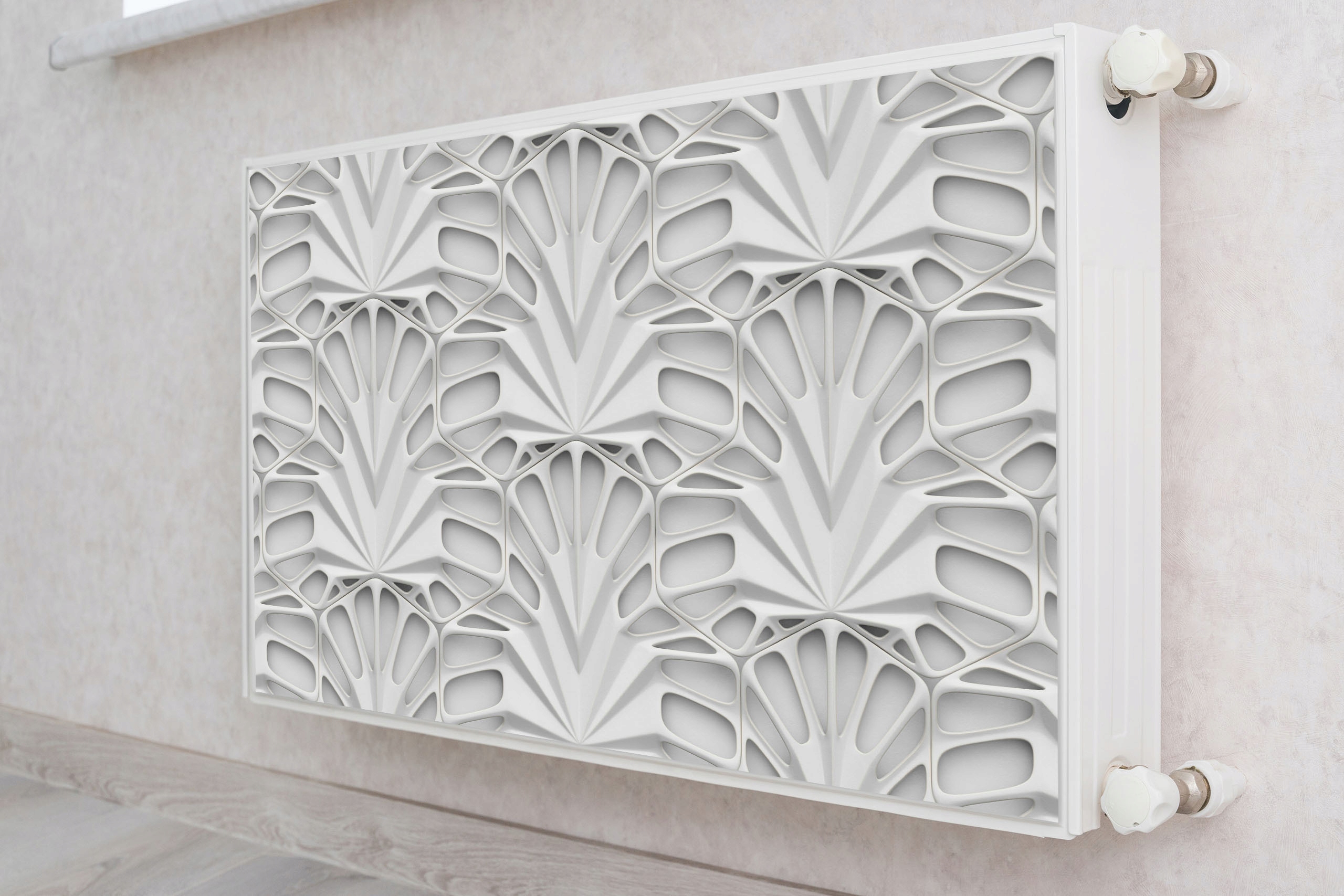 MATA MAGNETYCZNA NA KALORYFER ABSTRAKCJA ORNAMENTY EFEKT 3D MAGNES 90x60 Materiał mata magnetyczna