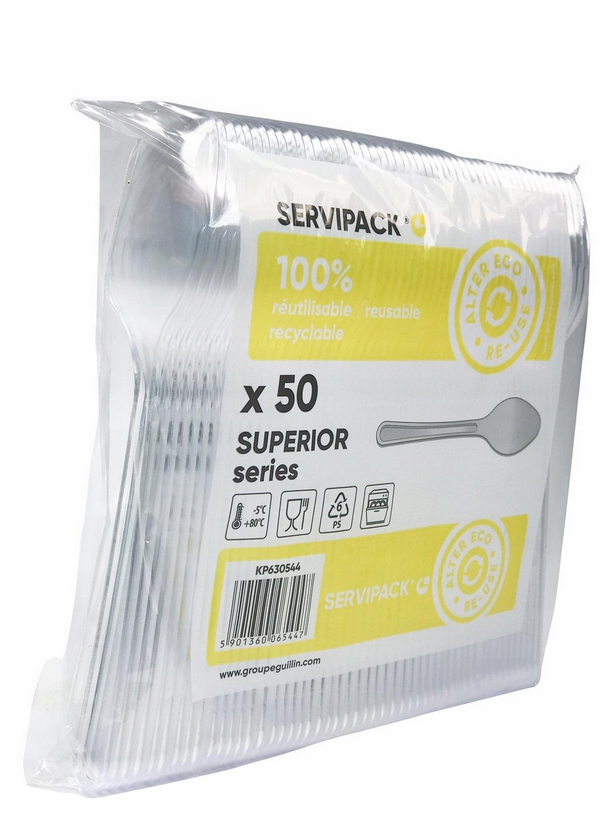 

Łyżki plastikowe sztućce grube 50 szt mocne