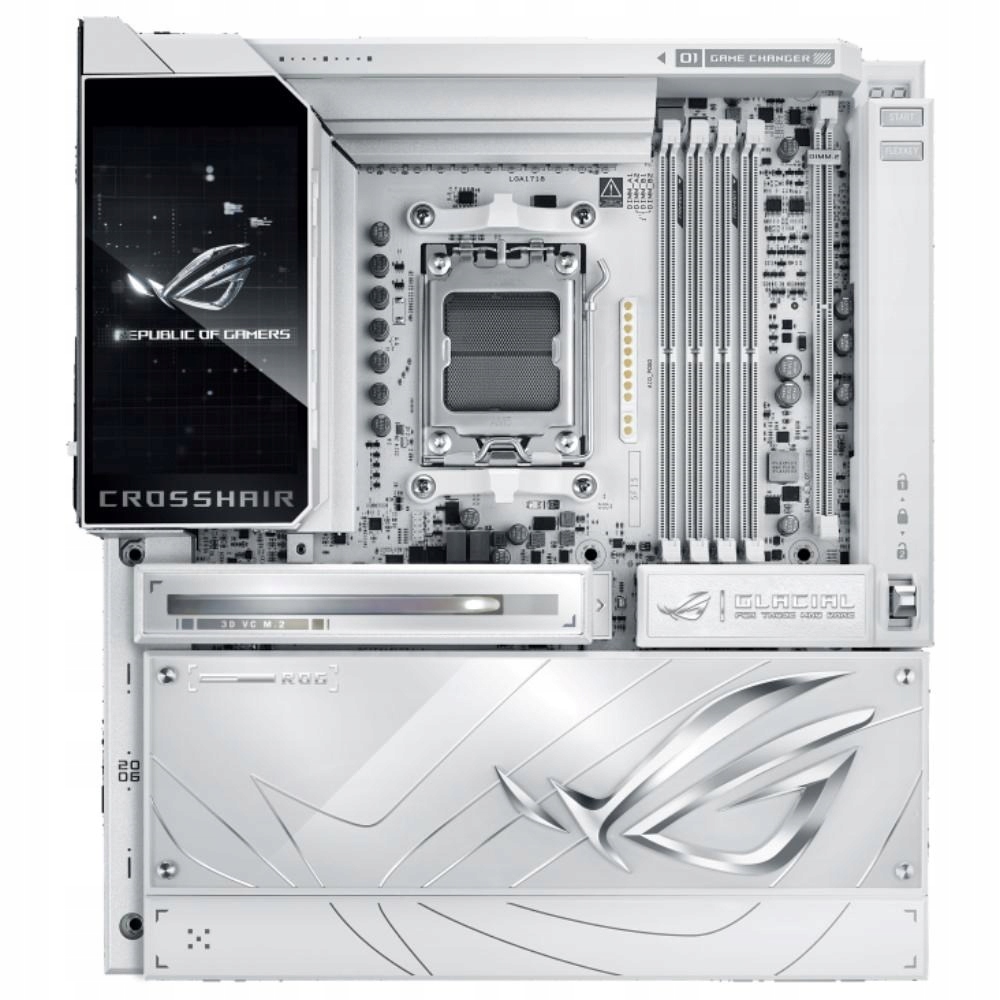 Asus Mb Sc AM5 Rog Crosshair X870E Glacial, Amd X870E, 2xDDR5, WiFi, …