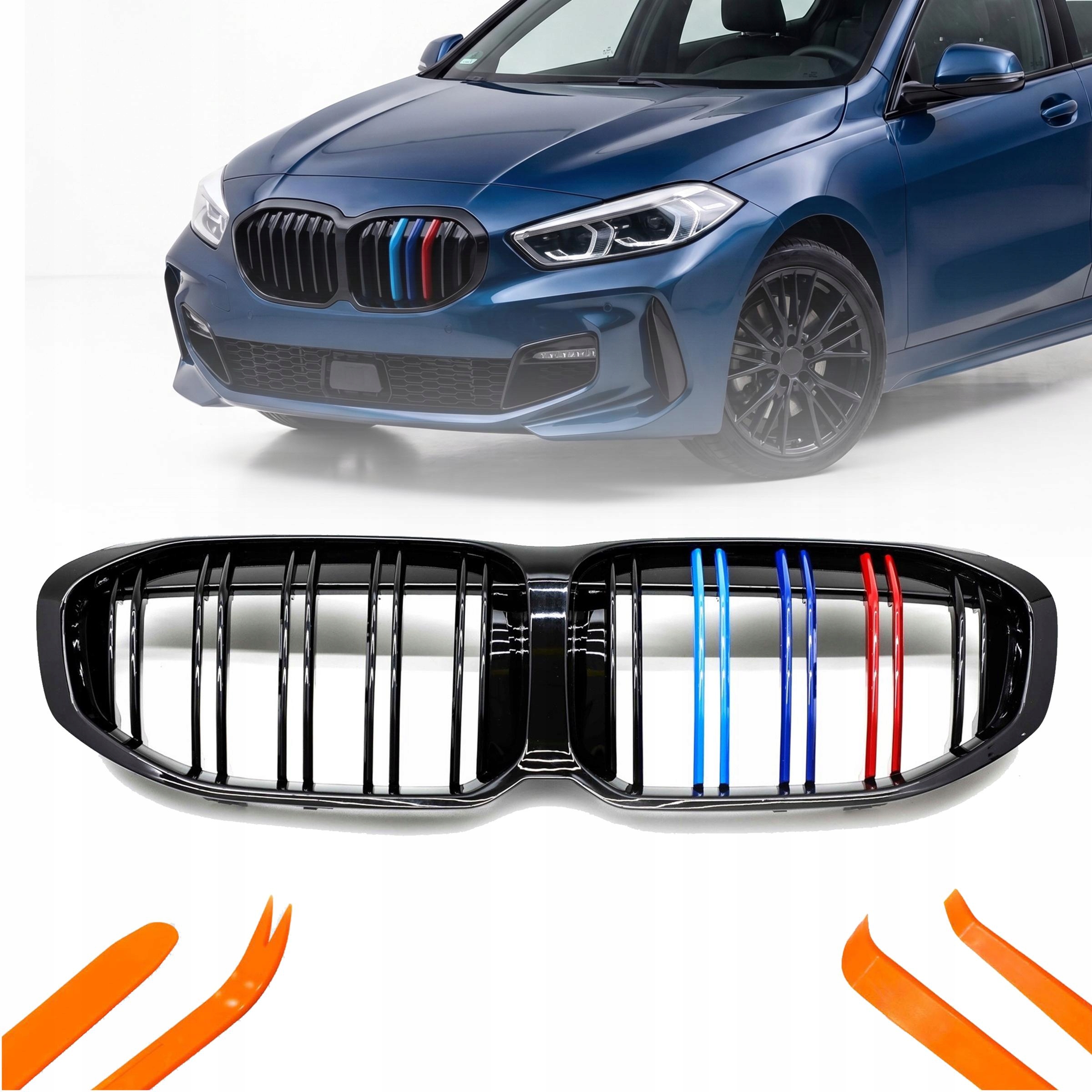 Atrapa Gril Nerki Bmw 1 F40 2020- Černý Lesk Barva M Balení 2 Žebra