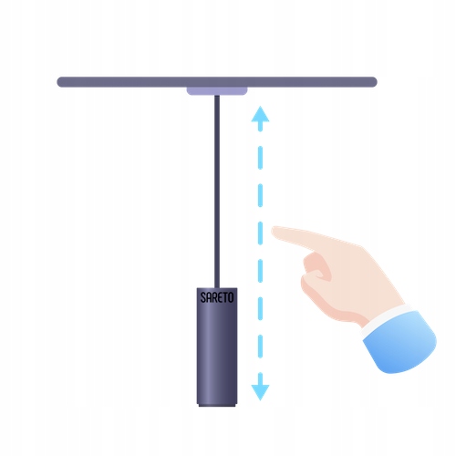 Italux Davide MDM-2916/1 BL Lampa wisząca Kolor odcienie błękitu