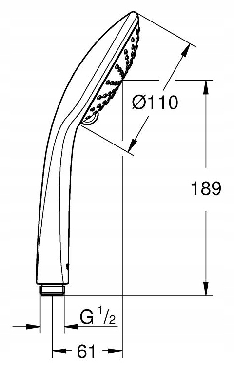 GROHE EUPHORIA SŁUCHAWKA PRYSZNICOWA CHROM Marka Grohe