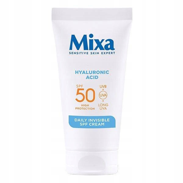 Mixa Denní neviditelný krém s kyselinou hyaluronovou Spf 50 50 ml