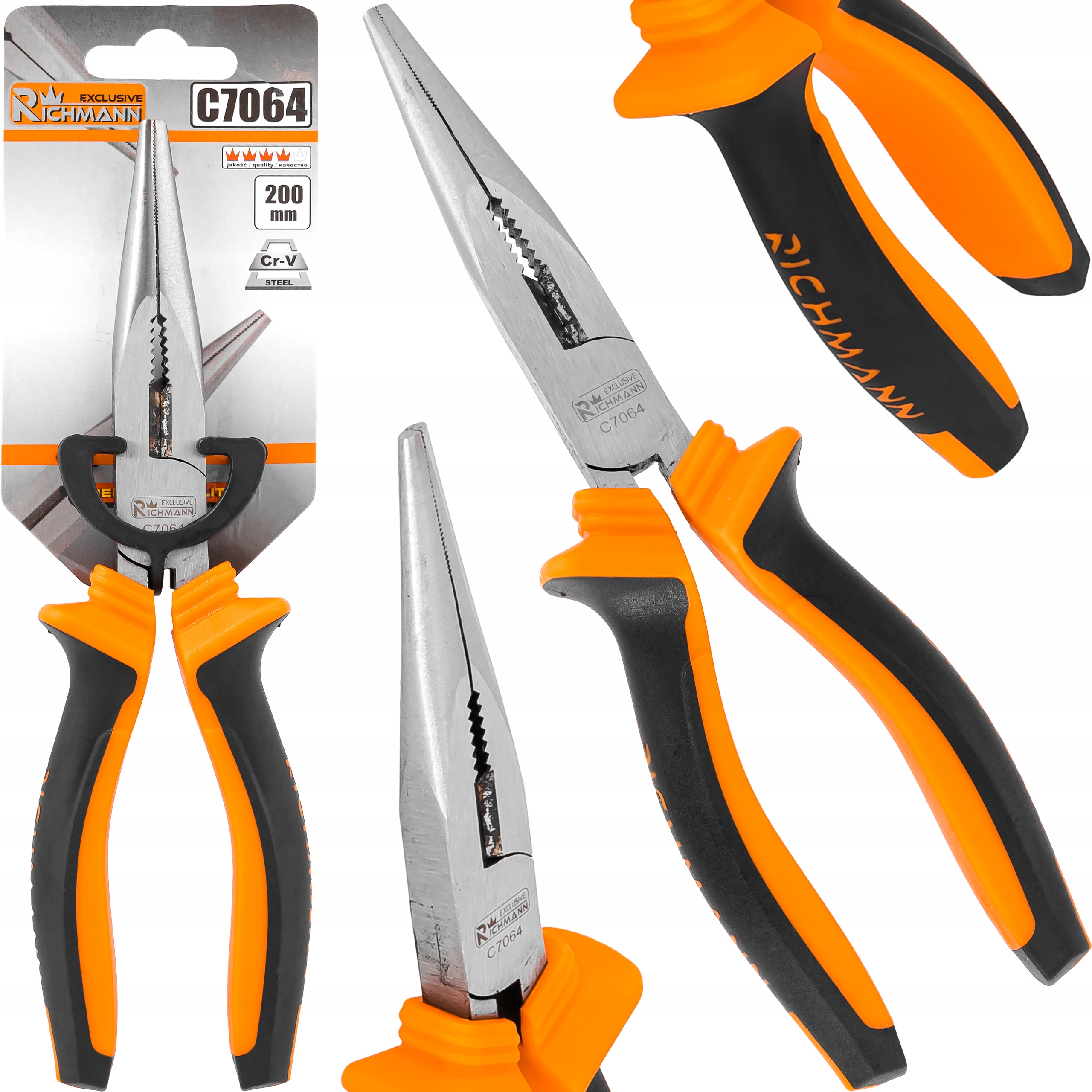 

Szczypce Wydłużone Proste CrV 200mm Richmann