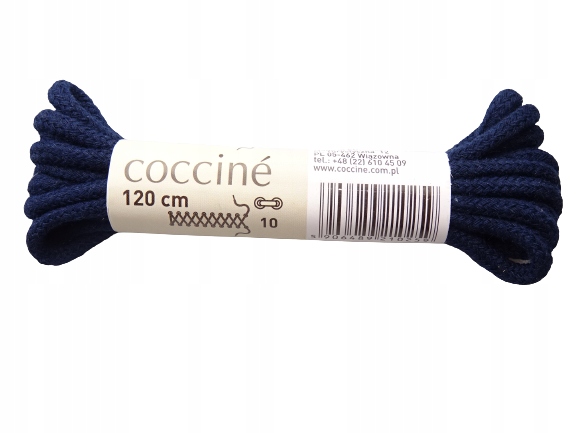 

Sznurowadła sznurówki 100% bawełny 120cm granat 3