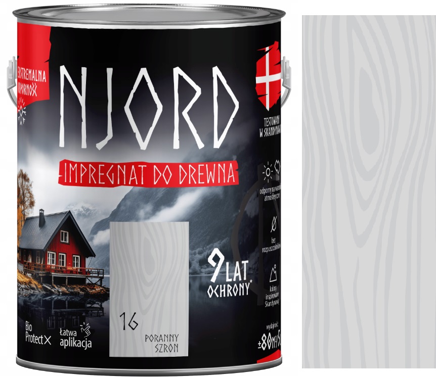 Njord Impregnat Do Drewna Do 9 Lat Ochrony Poranny Szron 16 5L
