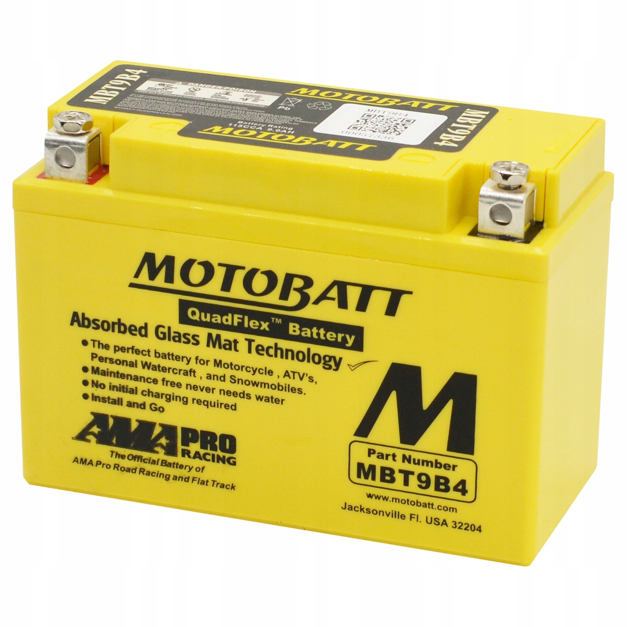 

Motobatt MBT9B4 akumulator Agm Gel 9Ah 12V CCA115