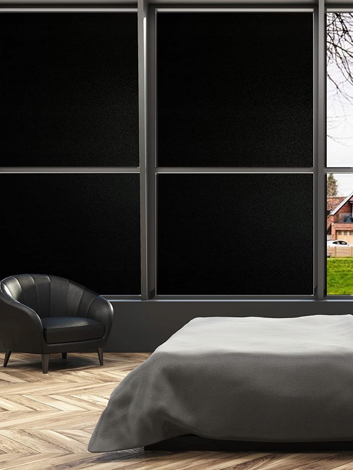 CZARNA FOLIA 100% ZACIEMNIAJĄCA PRYWATNOŚĆ BLOKADA ŚWIATŁA 60*100cm Transparentność brak informacji