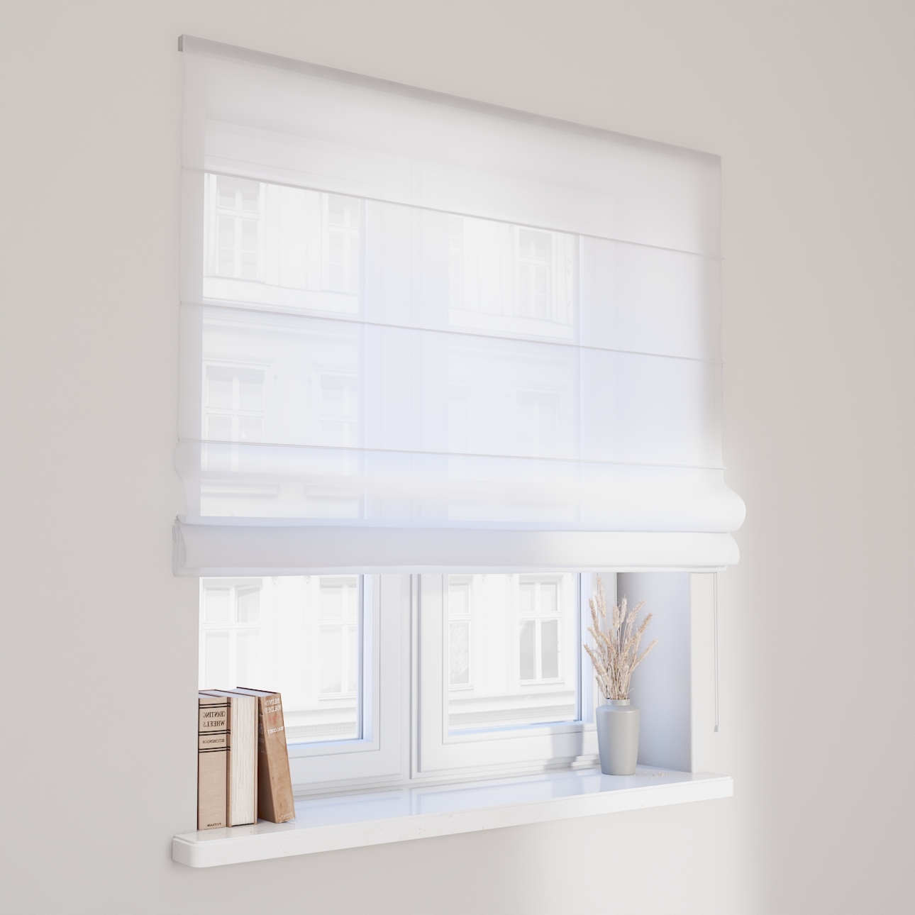 Hotová voálová roleta Siena 80x160 cm bílá