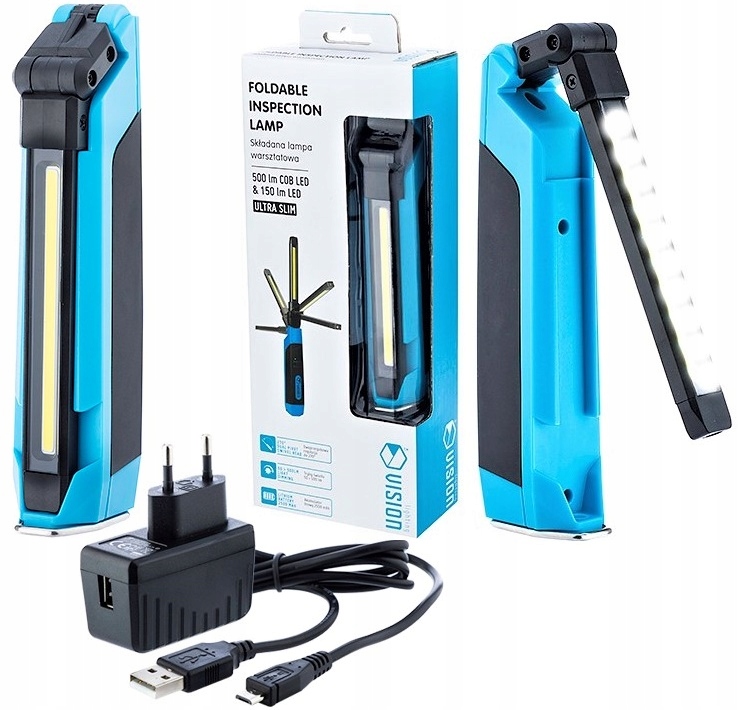 500LM СВІТЛОДІОДНИЙ ЛІХТАРИК ДЛЯ МАЙСТЕРНІ ЗЛАМАНИЙ АКУМУЛЯТОР