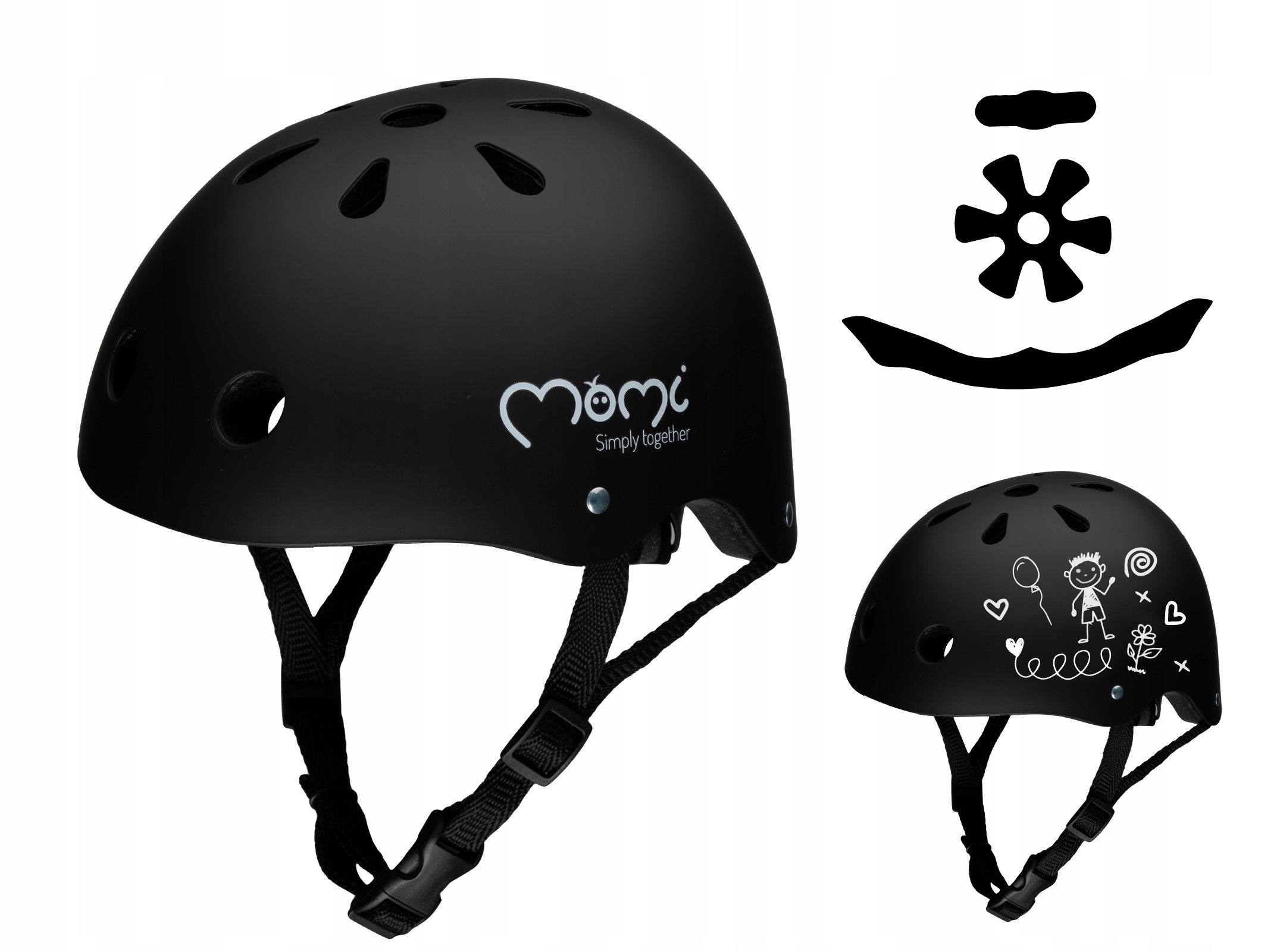 

Kask dziecięcy ochronny Rower Hulajnoga 47-58 MoMi
