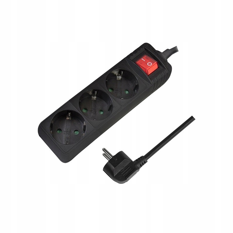 Logilink LPS206B Logilink Listwa zasilająca 3-gniazda z włącznikiem dl. 1