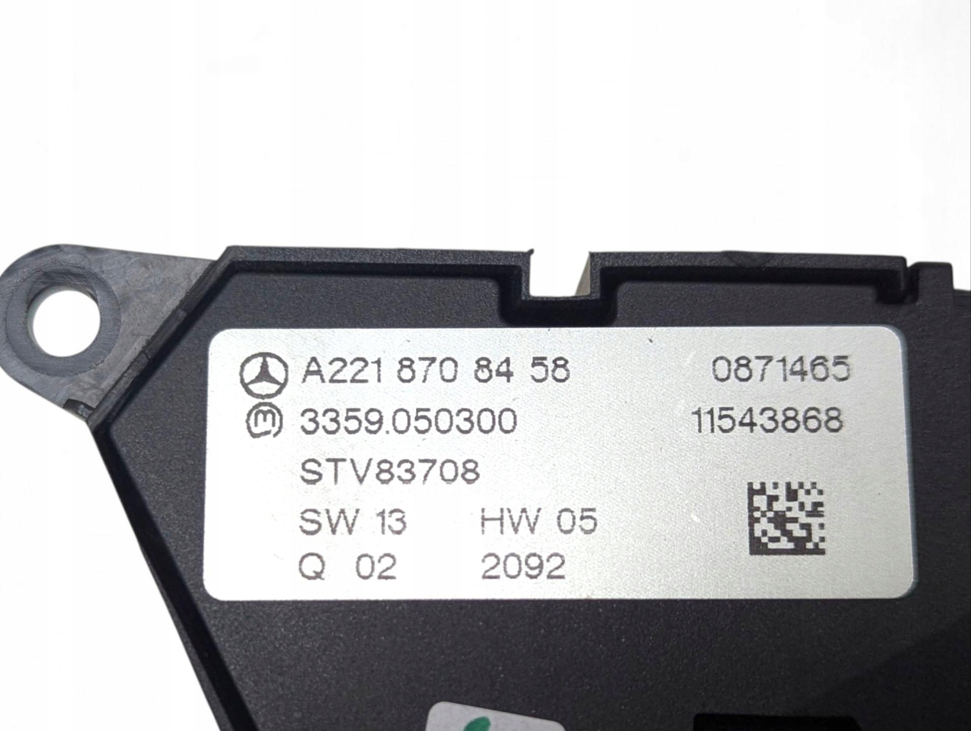 control unit seat front left side Mercedes-Benz S W221 facelift 2012