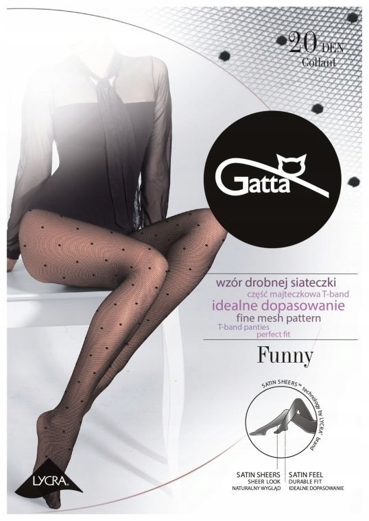 

Gatta Funny Rajstopy damskie Ly wz.05/2-S/Nero