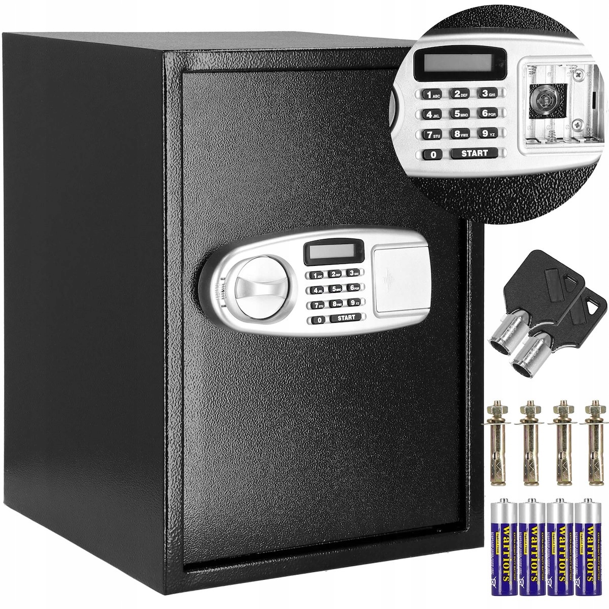 

Sejf Domowy Z Zamkiem Elektronicznym Kasa Pancerna