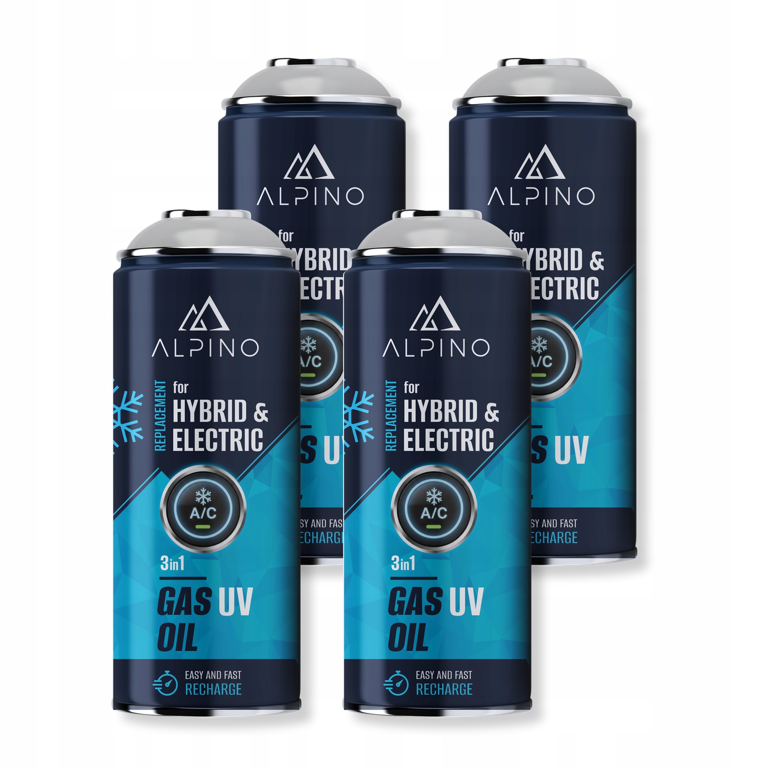 Plyn pro nabíjení klimatizace automobilu Alpino Hybrid/EV 4 ks 3v1 Uv