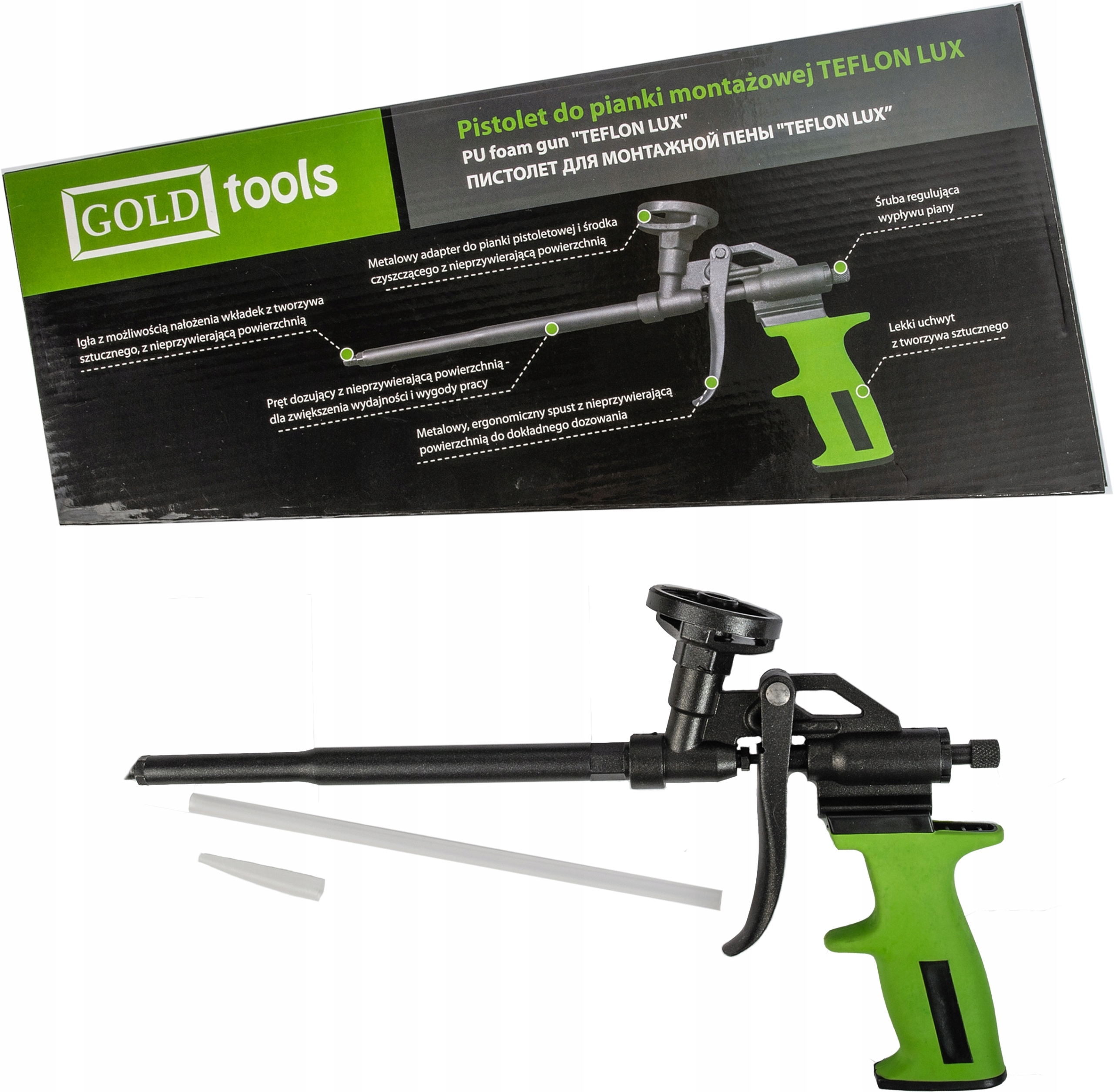 

Pistolet Do Pianki Montażowej Piany Teflon Pro