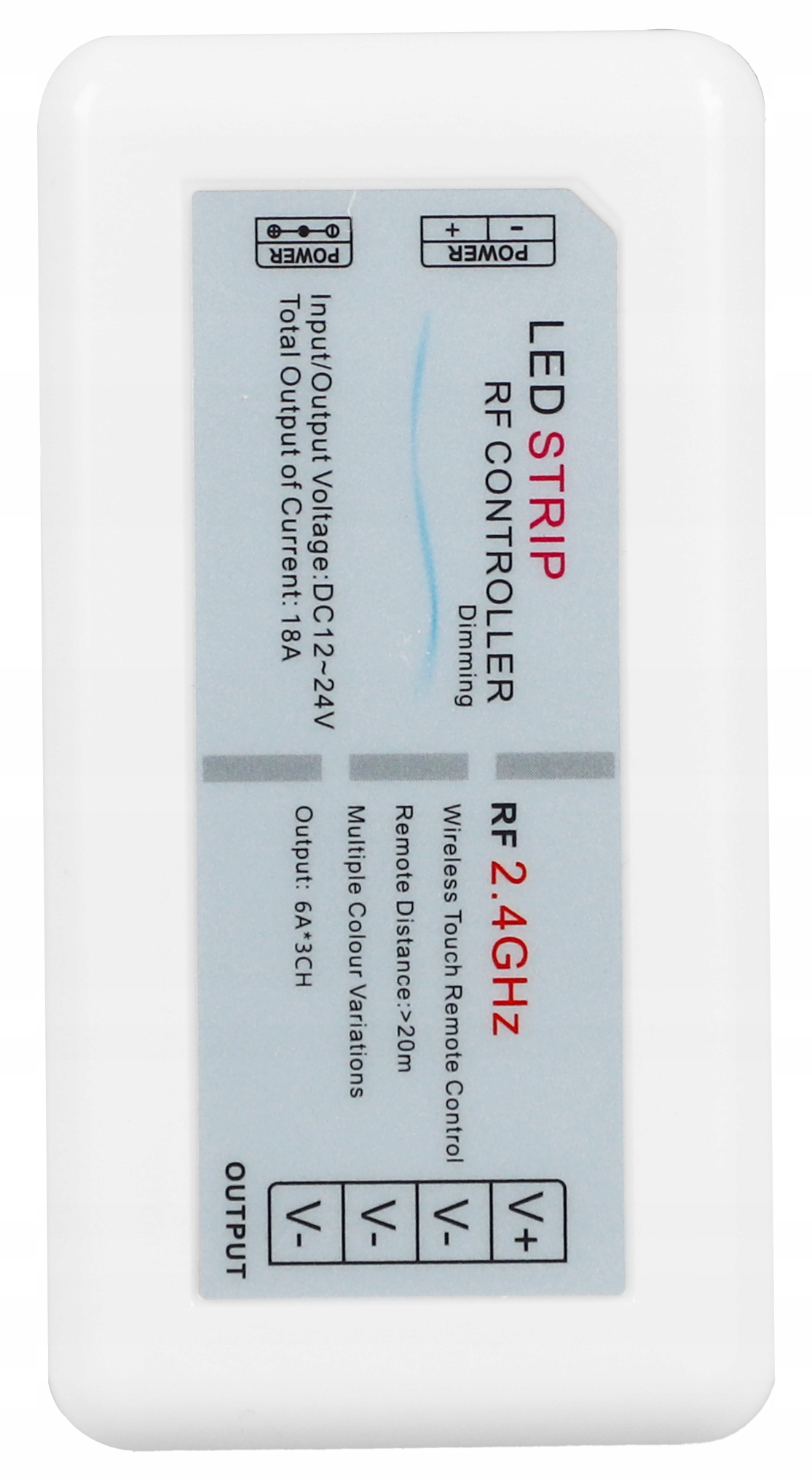 Ściemniacz LED sterownik mono 12-24V 72W 6A pilot dotykowy kontroler Typ sterownik