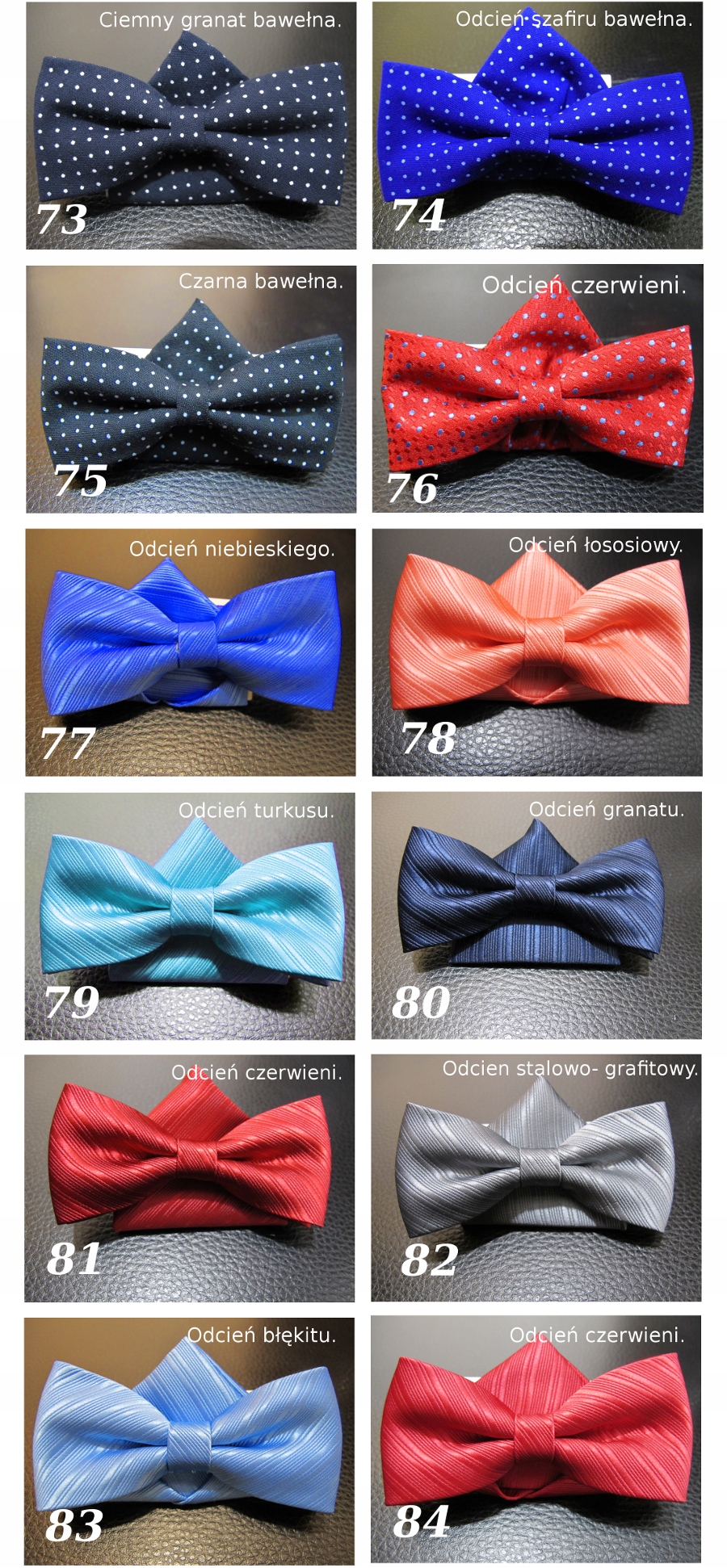 MUSZKA dziecięca MUCHA chłopięca 3-10 LAT WZORY Bohater brak